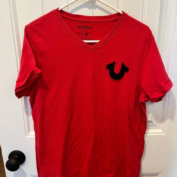 True Religion Other - true religion red and black tee